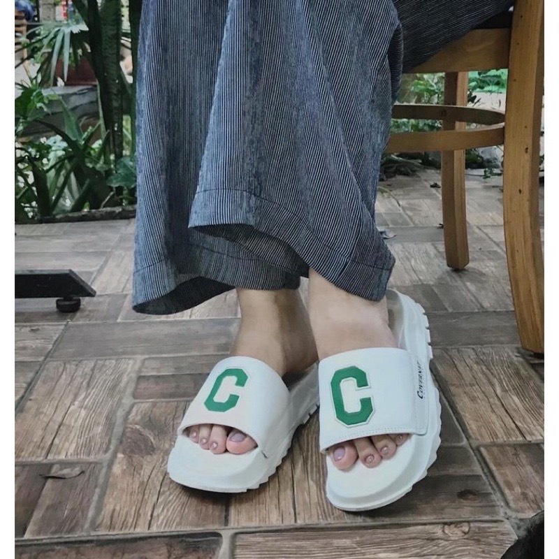 Dép nam nữ chữ C covernet đế 4cm mang không bị xẹp, dép Fila độn đế siêu nhẹ hot hit 2022