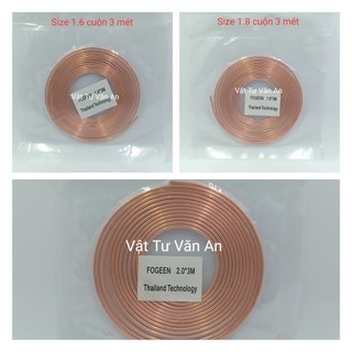 Ống mao máy lạnh, ống đồng tủ lạnh size 1.6, 1.8, 2.0 cuộn 3m
