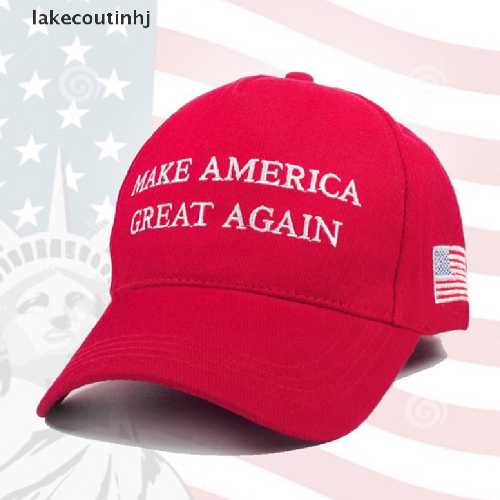 Nón Lưỡi Trai Phối Lưới Thêu Chữ Make America Great Again Thời Trang