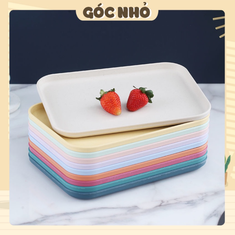 Đĩa đựng thức ăn khay đựng đồ trang trí màu kẹo ngọt pastel xinh xắn