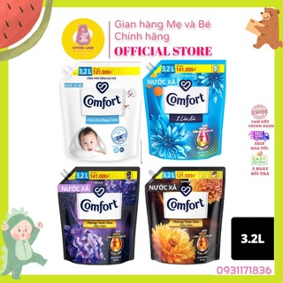 [Hoả Tốc] COMFORT NƯỚC XẢ VẢI ĐẬM ĐẶC DẠNG TÚI 3.2L Một Lần Xả Ban Mai / Trắng Dịu Nhẹ Em Bé / Bella Tím / Sophia Vàng