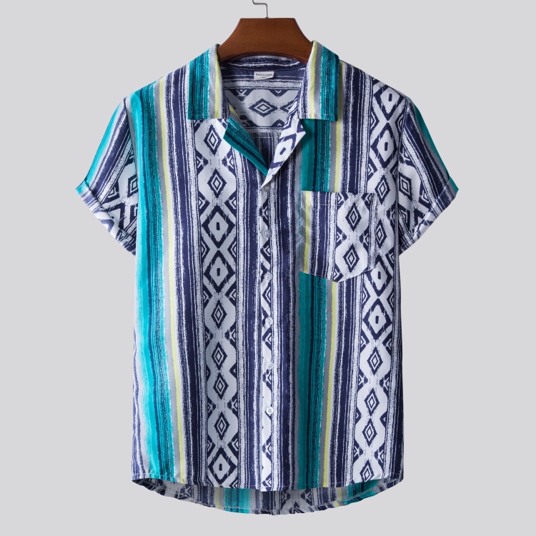 Áo Sơ Mi Ngắn Tay In Họa Tiết Phong Cách Hawaii Mẫu Mới cuban shirt áo sơ mi nam sơ mi nam áo sơ mi nam ngắn tay áo dài tay nam áo sơ mi nam dài tay áo sơ mi trắng nam sơ mi nam tay ngắn áo evisu áo khoác sơ mi áo sơ mi đen áo so