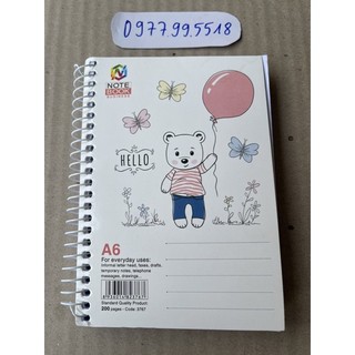 Sổ lò xo a6 hải tiến 200 trang