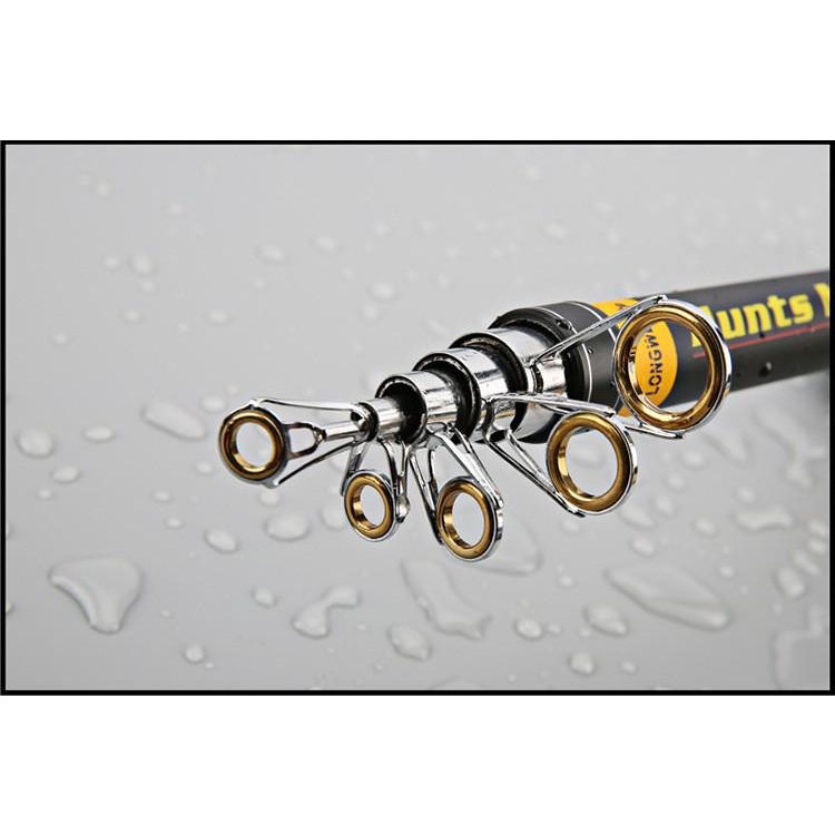 Bộ cần HUNTSMAN rút gọn kèm máy chuyên câu lancer, câu lục,....- HM2K MALL