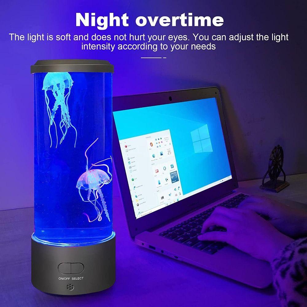 GOGOUP Đèn Ngủ Hình Bể Cá Có Sứa Đáng Yêu