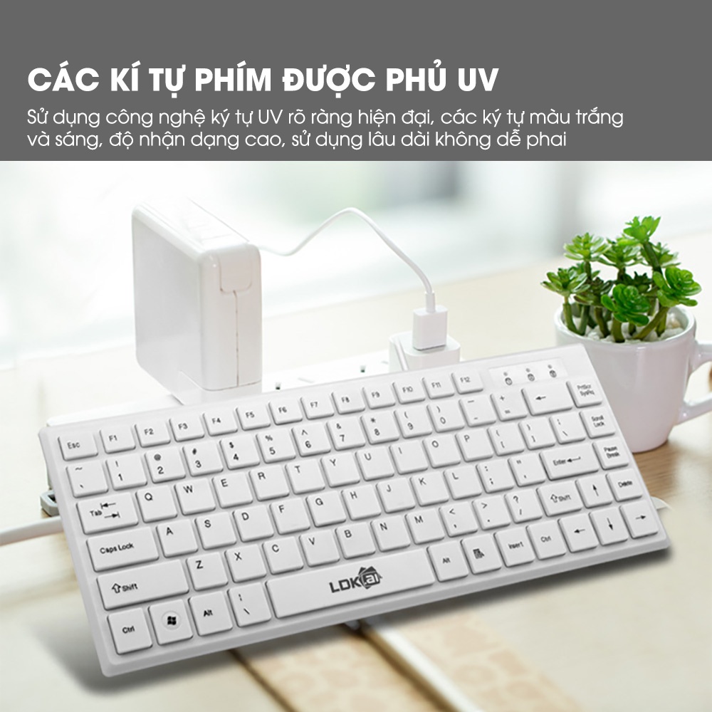 Bàn phím laptop mini SIDOTECH XKB02 có dây nhỏ gọn 82 key hành trình phím vừa phải giúp gõ văn bản nhanh tiện lợi | BigBuy360 - bigbuy360.vn