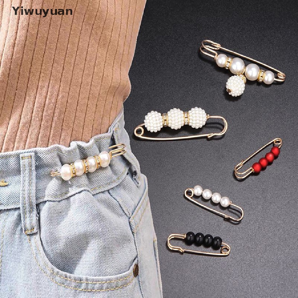 Bộ 3 Ghim Cài Áo Đính Ngọc Trai Nhân Tạo Thời Trang