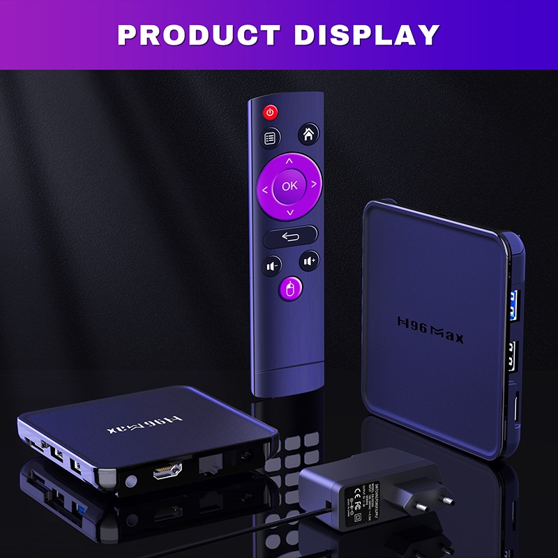 Tv box ram 4G Bộ nhớ 32G android 12 video 4K cực nét hỗ trợ Bluetooth Wifi kép bảo hành 12 tháng H96MAX V12 android box | BigBuy360 - bigbuy360.vn