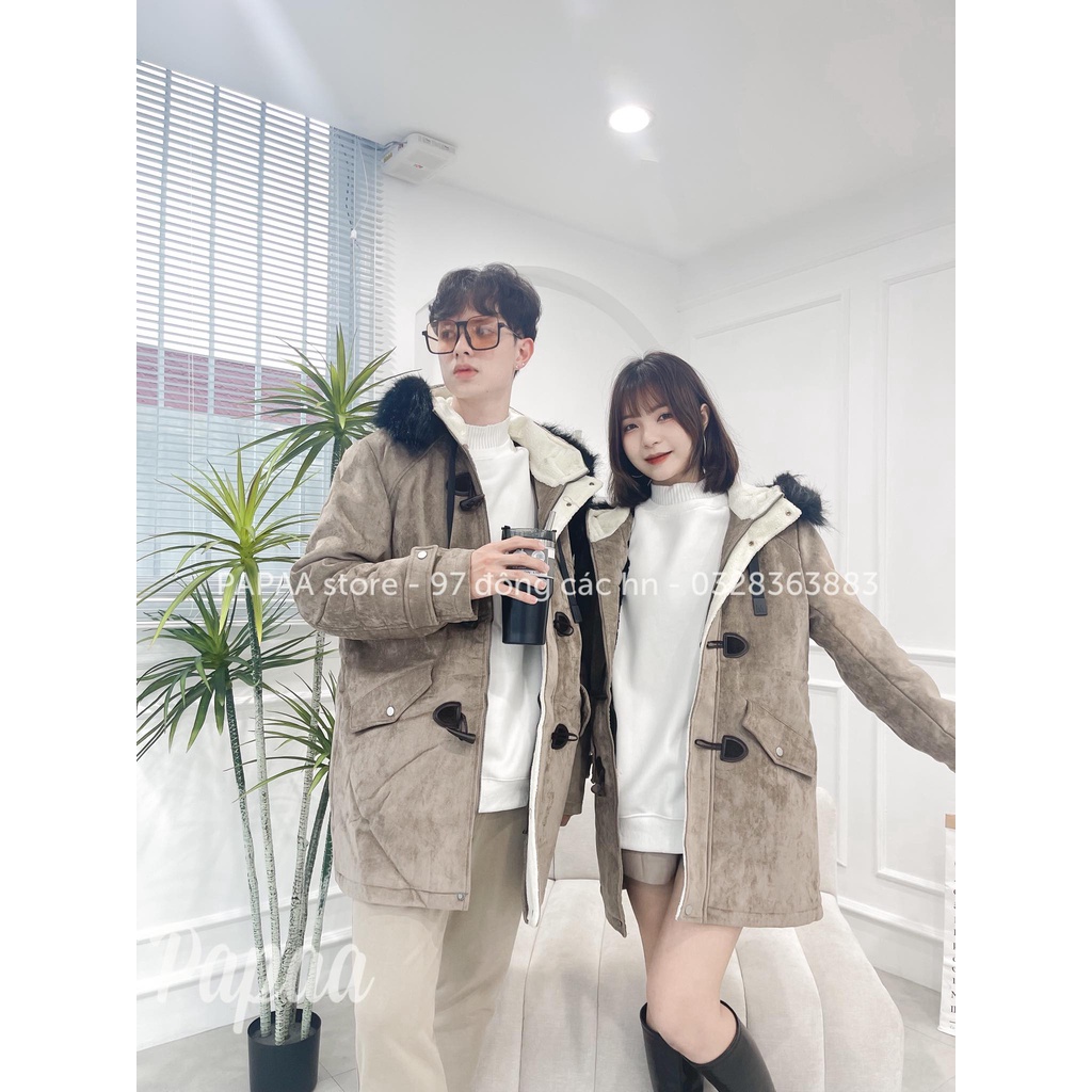 Áo Parka Da Lộn Lót Lông 8231 - PAPAA