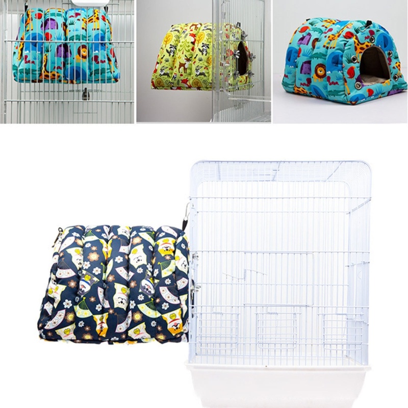 Lều Ngủ Vải Bông Giữ Ấm Mùa Đông Cho Vẹt