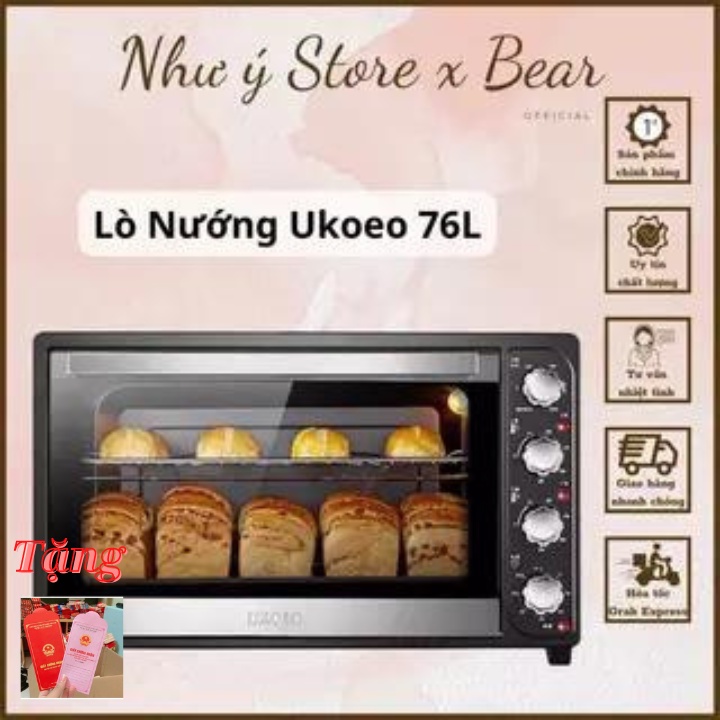 Lò Nướng Ukoeo 70 Lít, 76 Lít Mã HBD 7600 - Hàng Có Sẵn