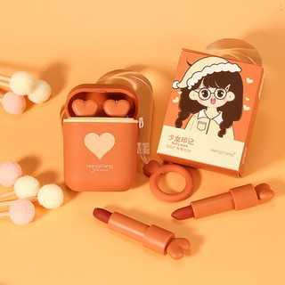 CỰC HOT 2021 - Set 2 son tai nghe - son airpod vỏ trắng kim cương siêu xịn- cực sang chảnh