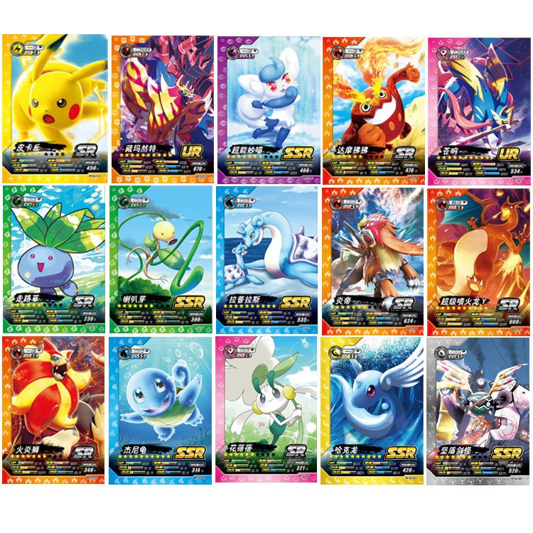 Bộ Sưu Tập Thẻ Bài Pokemon 3D Phiên Bản Trung Quốc