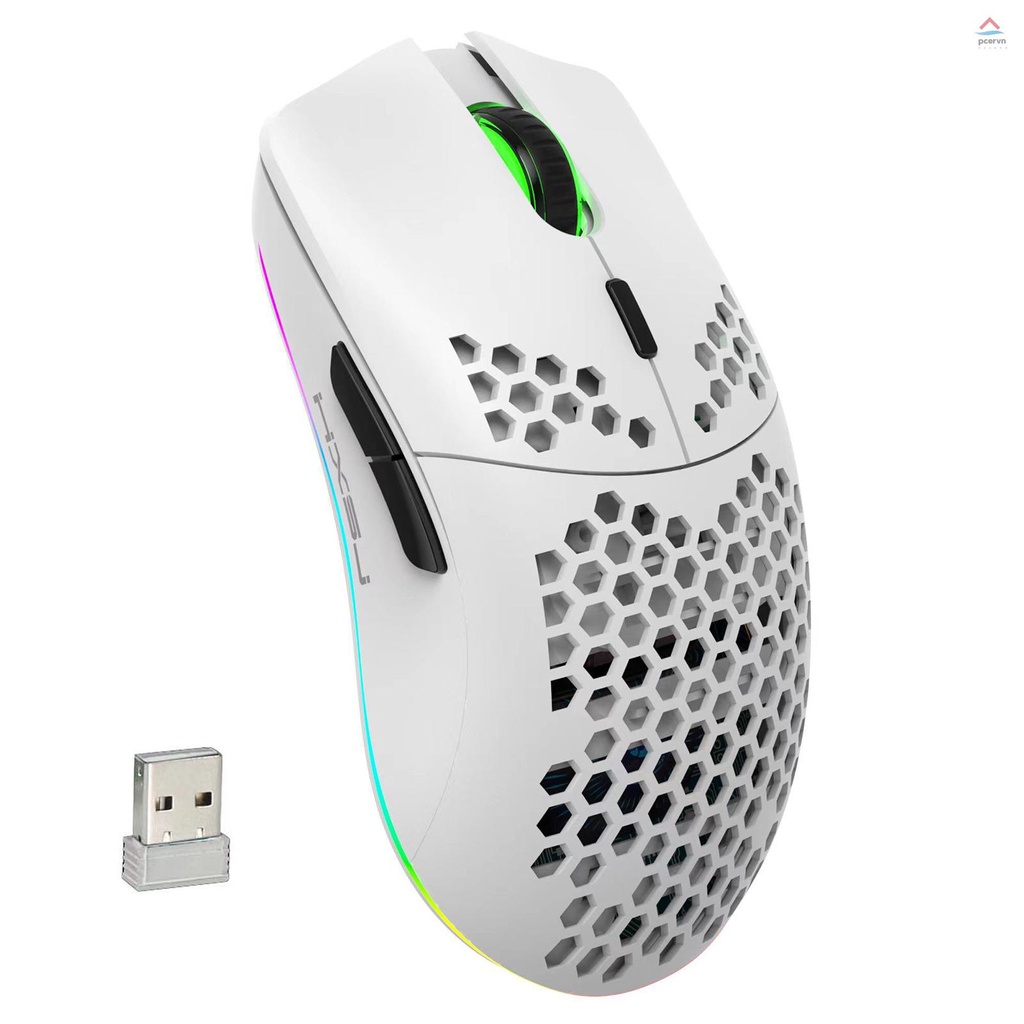 Chuột không dây HXSJ T66 RGB 2.4G Có Đèn RGB Kèm Sạc DPI Thiết Kế Tiện Dụng Cho Máy Tính Để Bàn Laptop