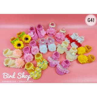 Giày len cho bé tập đi từ 0-1 tuổi handmade lẻ size
