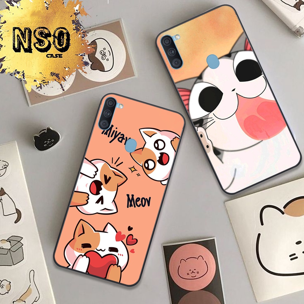 Ốp Samsung A11 - M11In Hình Họa Tiết Mèo Cute Đáng Yêu Đẹp Hot Trend 2023