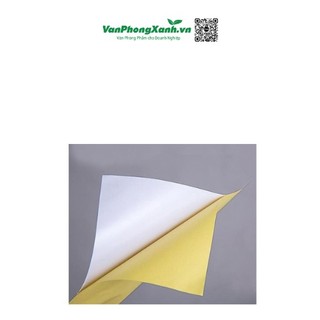 Giấy Decal A4 Đế Vàng