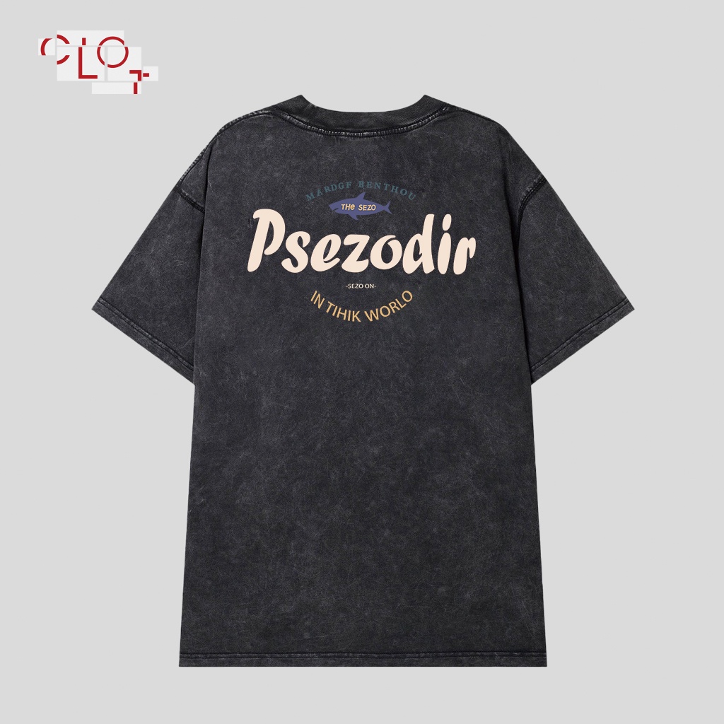 CLOT Áo thun tay lỡ unisex nâu bigsize vintage áo from rộng nữ ulzzang 100%cotton