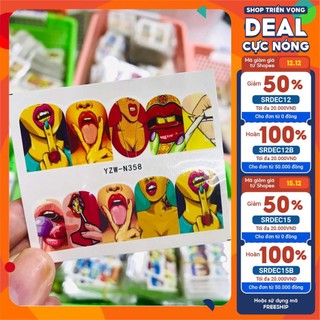 Stick nước cô gái sexy, stick nước 3D, miếng dán trang trí móng Thiên Di Nail