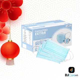 [EXTRA] Khẩu trang y tế kháng khuẩn 4 lớp Famapro EXTRA (50 cái/ hộp)