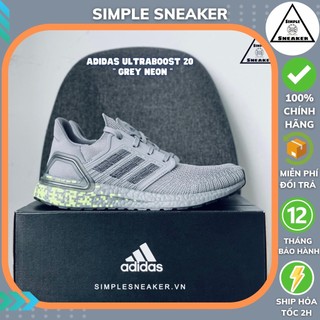 Giày Ultra Boost 20 Chính Hãng 🔴FREESHIP🔴 Adidas Ultraboost 20 Digital Grey - Giày Chạy Bộ Adidas Auth - [EG0705]