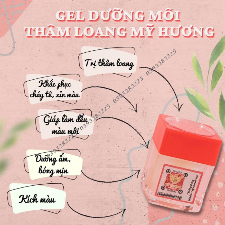 Gel dưỡng môi Mỹ Hương, dưỡng môi Mỹ Hương giúp môi mềm và lên màu đẹp sau phun săm