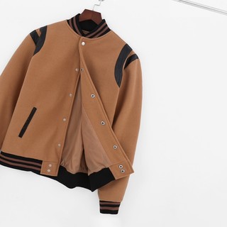 Áo khoác Bomber varsity jacket DEWE Teddy