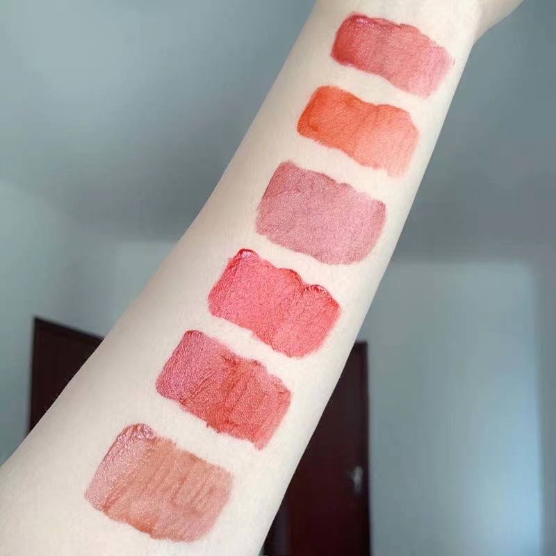 HERORANGE® Son Bóng Lấp Lánh Nuôi Dưỡng Môi Lâu Trôi Trọng Lượng 3.5g lipstick son nội địa trung（05 Đỏ Nâu, 02 Cam Gạch）