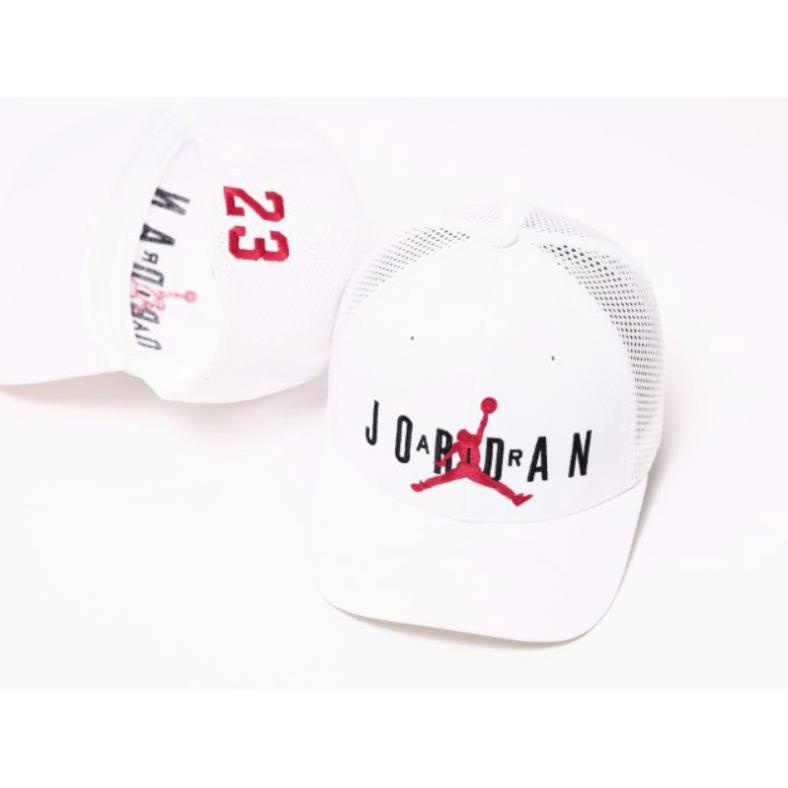 Mũ nón lưỡi trai Jordan chất vải cotton Hàn Quốc cao cấp, nón kết Unissex màu trắng đen be logo in thêu