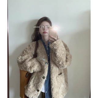 [OD 20-25 NGÀY] Áo Khoác Lông Be