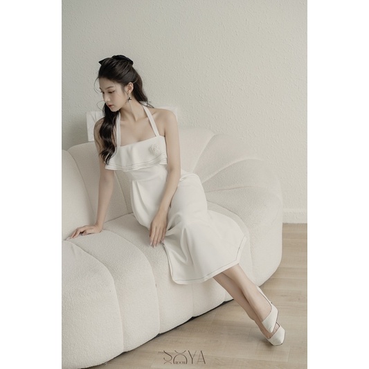 Đầm bèo tầng cách điệu viền chỉ nổi - Mia Dress