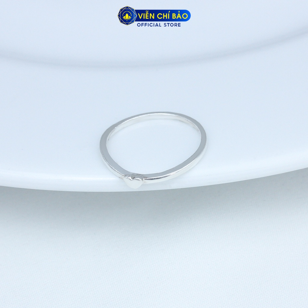 Nhẫn bạc nữ Trái Tim chất liệu bạc 925 thời trang phụ kiện trang sức nữ thương hiệu Viễn Chí Bảo N400156