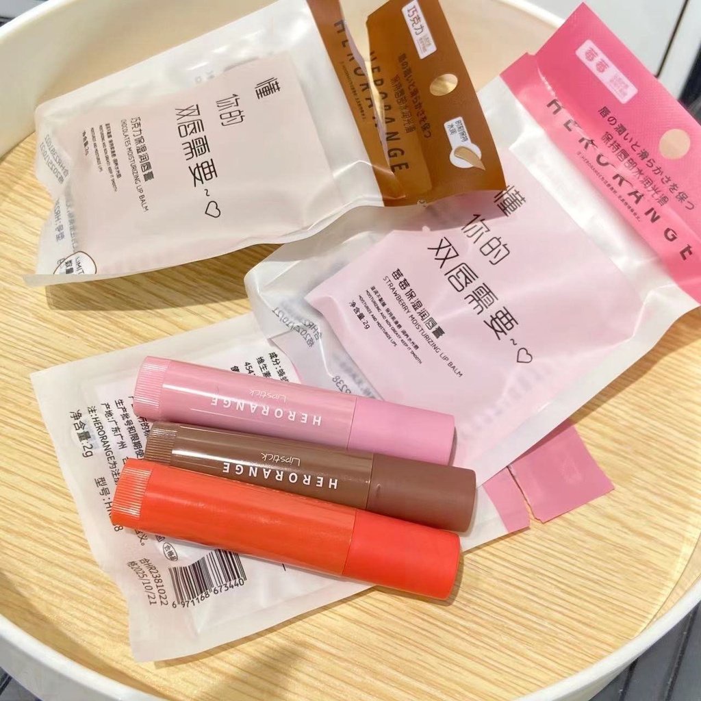 Son Dưỡng Môi Herorange Giúp Dưỡng Ẩm Và Làm Mờ Đường Viền Môi Cho Mùa Thu / Mùa Đông