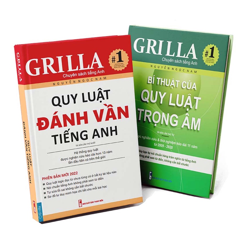 Sách - Combo quy luật đánh vần tiếng Anh và bí thuật của quy luật trọng âm - Tặng app sử dụng trọn đời