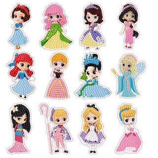 Tranh đính đá mini DIY tự làm sticker cho bé..