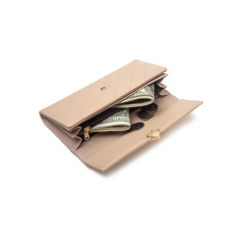 Ví nữ dài khoá đẹp thời trang nhiều ngăn cầm tay