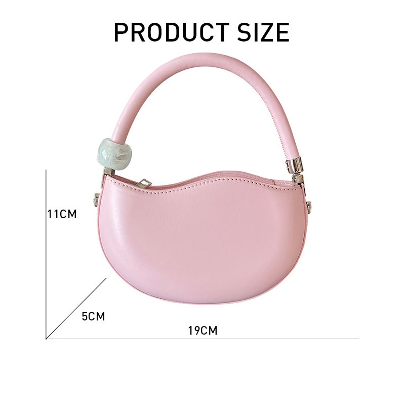 MISCHA Túi Xách Da PU Màu Trơn Thời Trang Cao Cấp