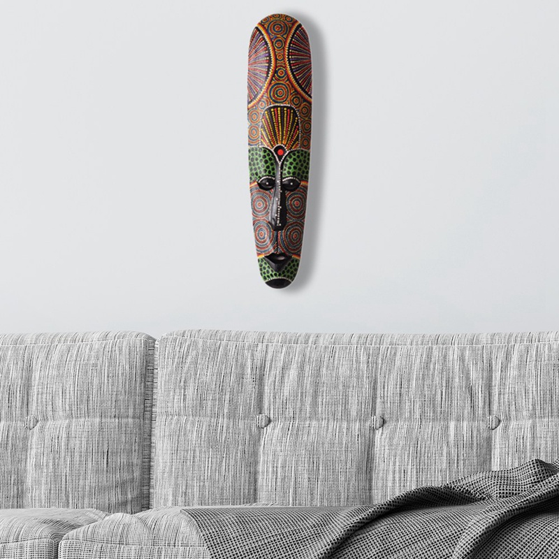 Mặt Nạ Gỗ Treo Tường Trang Trí Nhà Cửa / Quán Bar Phong Cách Châu Phi