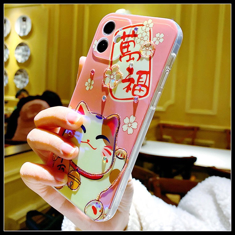 Ốp Điện Thoại Mềm In Hình Cô Gái Phong Cách Năm Mới Cho iPhone 11 13ProMax 13 11ProMax 12ProMax 12 XR XS X 14 14Pro 14ProMax