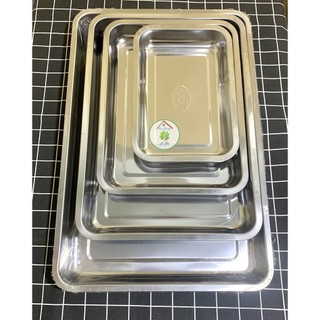 Khay chữ nhật inox (dài từ 40cm - 60cm)