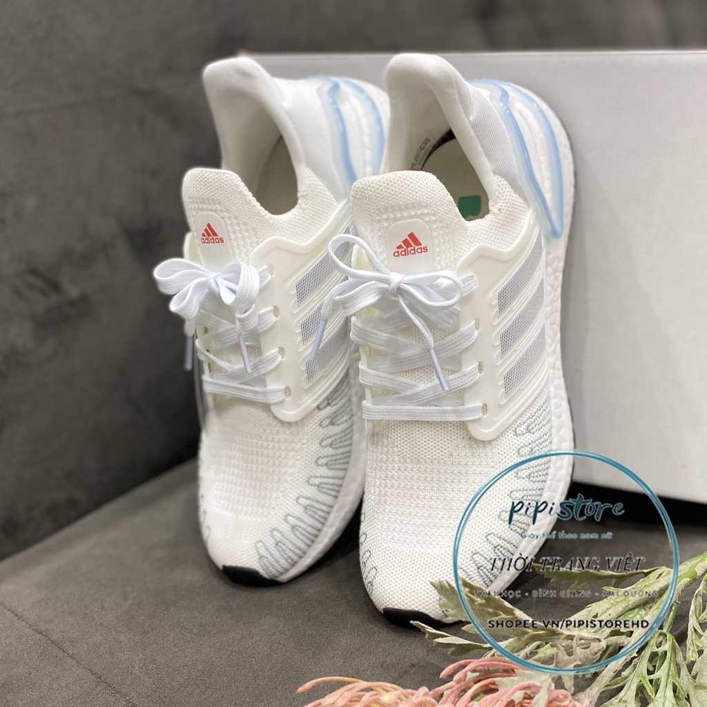 Giày thể thao adidas ultraboost, Giày adidas trắng xanh untra 6.0 . full box