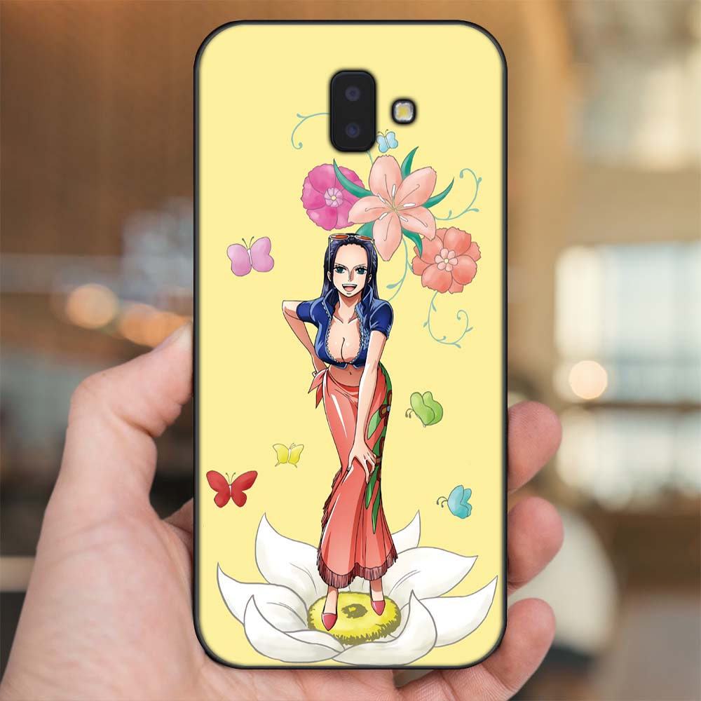 Ốp lưng Samsung J6 Plus viền đen in hình Nico Robin One Piece Đảo Hải Tặc