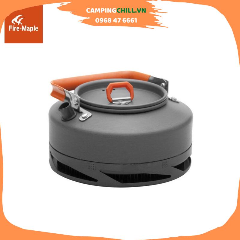 ẤM ĐUN NƯỚC CÓ ĐÁY TỤ NHIỆT CHUYÊN DÃ NGOẠI, CẮM TRẠI 0.8L FIRE MAPLE XT
