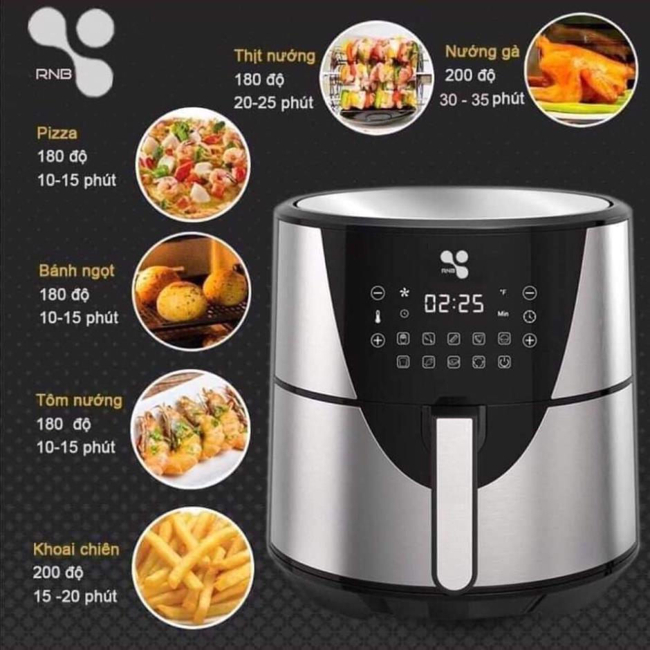 (Hàng Chính Hãng) Nồi chiên không dầu NRB 8L- nhập khẩu từ Hàn Quốc