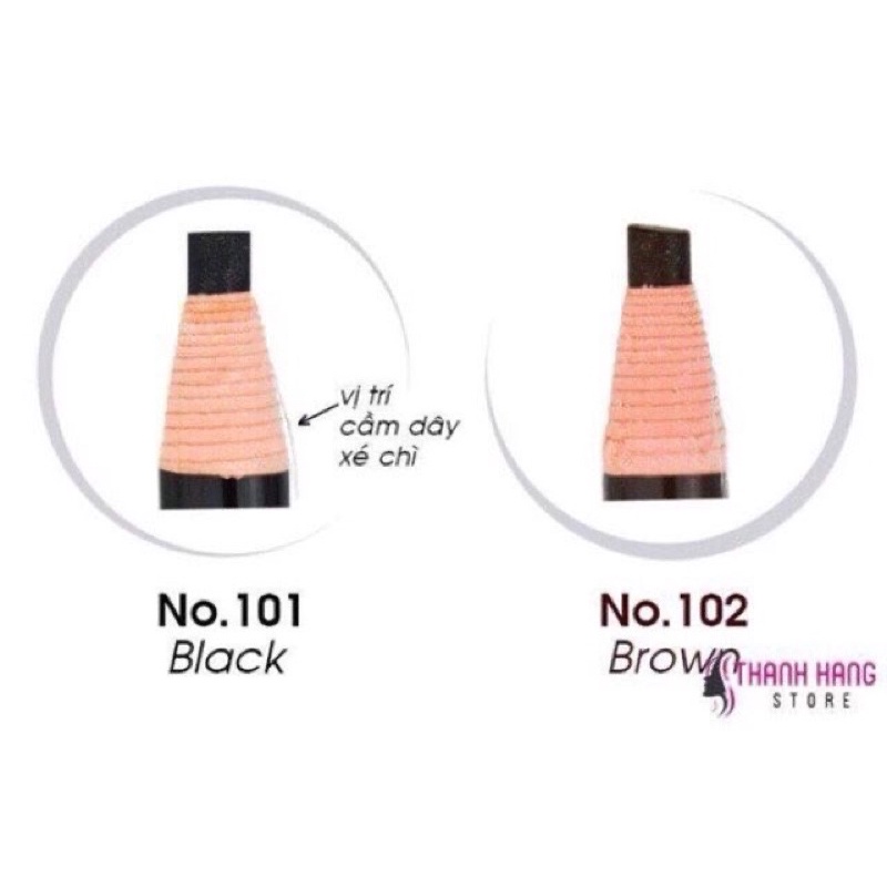 Chì xe siêu rẻ 💕FREESHIP💕 Chì kẻ mày lẻ 1 cây, vẩy sợi cứng, hàng chính hãng nội địa trung