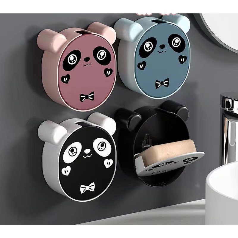 Hộp đựng xà phòng dán tường hình gấu,,,