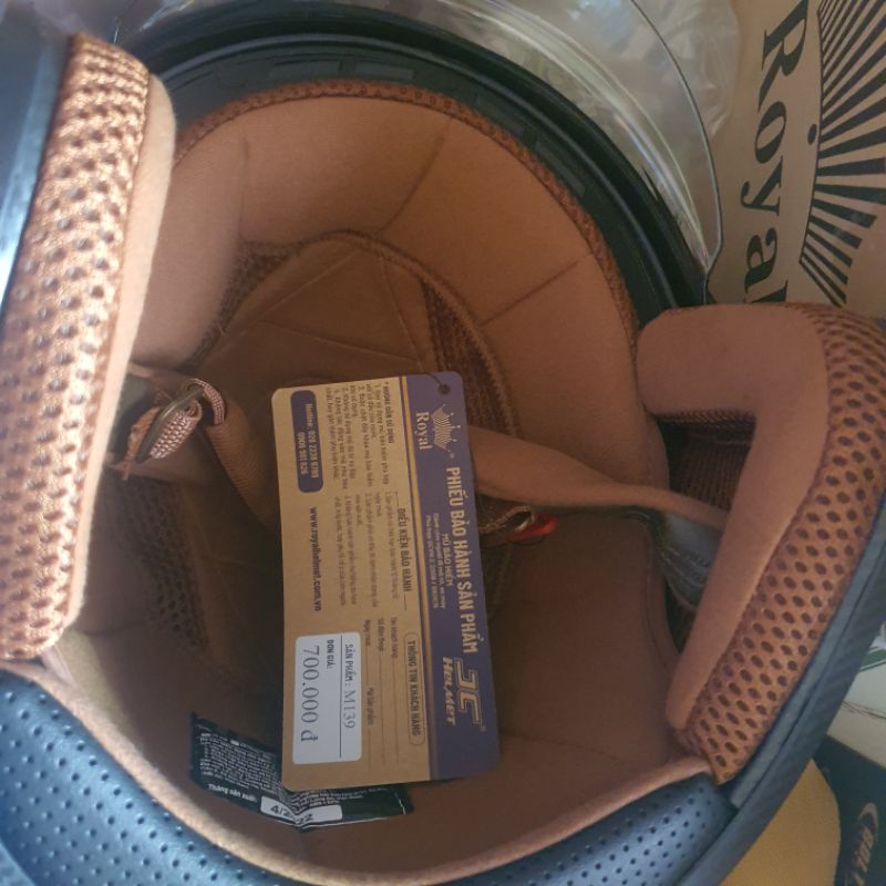 Bộ lót thay thế cho nón Royal m139 kính âm 9