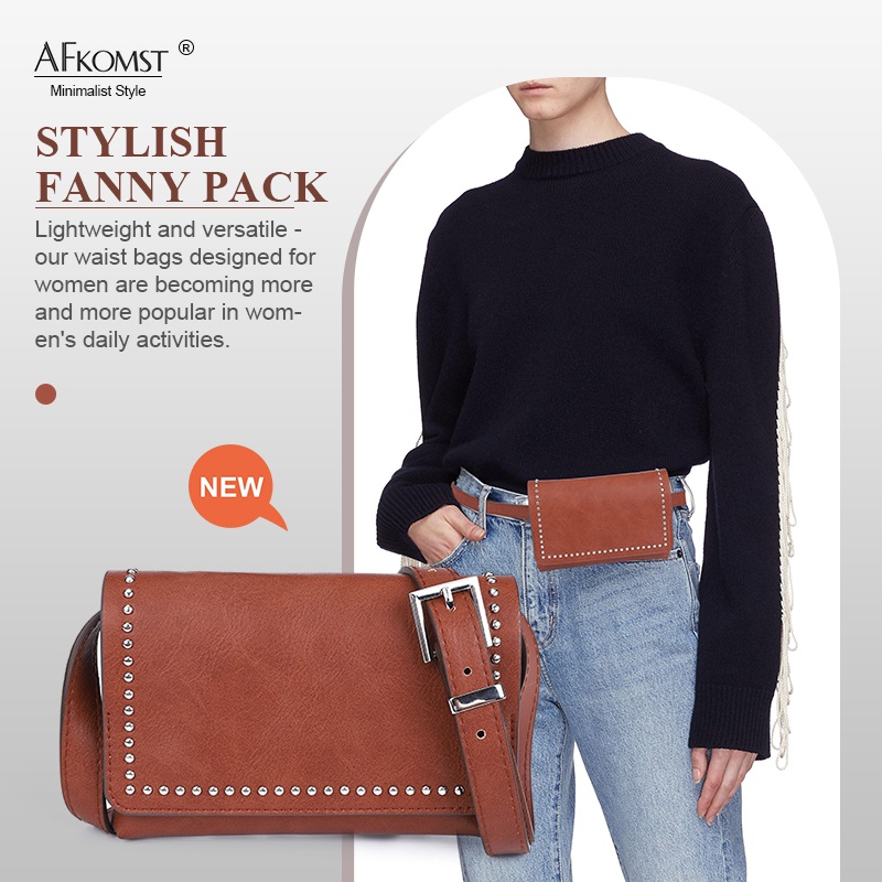 Túi xách AFKOMST da PU có thể điều chỉnh thời trang dành cho nữ