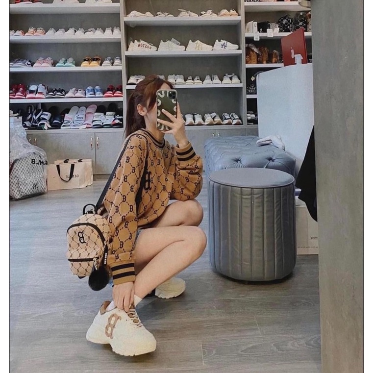 Giày chunky mono heel MLB ss22