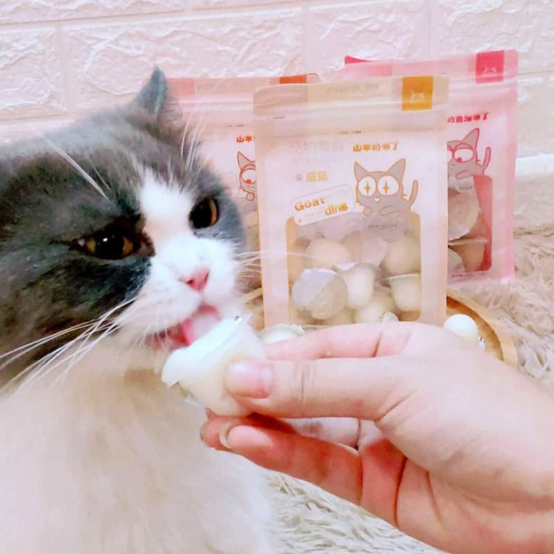 Thức Ăn Pudding Sữa Dê Cho Mèo Con, Mèo Lớn (1 viên)